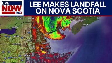 Lee makes landfall in western Nova Scotia as post-tropical cyclone | LiveNOW from FOX