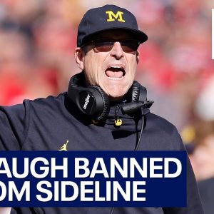 Jim Harbaugh banned by Big Ten, Michigan files restraining order | LiveNOW from FOX