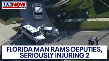 FL Sheriff: Driver rams 2 deputies, seriously injuring both | LiveNOW from FOX