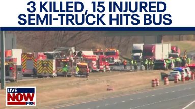 Ohio school bus crash: Semi-truck crashes into charter bus, killing three people | LiveNOW from FOX