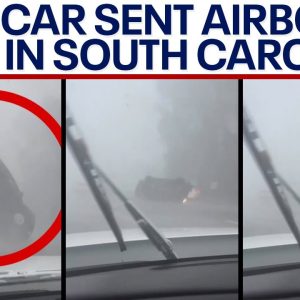 Hurricane Idalia: Car sent airborne during tornado in South Carolina | LiveNOW from FOX