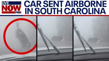 Hurricane Idalia: Car sent airborne during tornado in South Carolina | LiveNOW from FOX