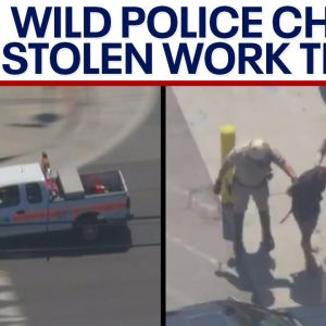 Police chase California: Woman takes stolen truck for a joy ride in Southern California