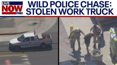 Police chase California: Woman takes stolen truck for a joy ride in Southern California