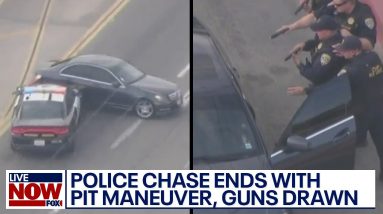 Crazy high-speed chase: Suspect in Mercedes-Benz hits 100+ MPH | LiveNOW from FOX