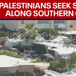 Israel-Hamas war: Displaced Palestinians shelter in tents across Gaza