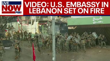 Breaking Israel war: Rage erupts outside U.S. embassy in Lebanon | LiveNOW from FOX