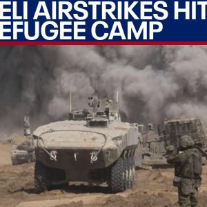 Israeli airstrikes hit refugee camp in Gaza, killing dozens of people | LiveNOW from FOX