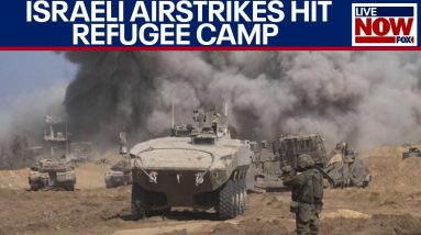 Israeli airstrikes hit refugee camp in Gaza, killing dozens of people | LiveNOW from FOX