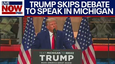 Trump speaks in Michigan instead of attending Republican debate | LiveNOW from FOX