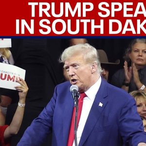Trump speaks in South Dakota, receives endorsement from Gov. Kristi Noem | LiveNOW from FOX