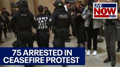 Israel-Hamas war protest: 75 arrested in Philly ceasefire protest | LiveNOW from FOX