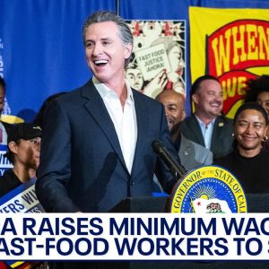 California raises minimum wage for fast food workers to $20 per hour | LiveNOW from FOX