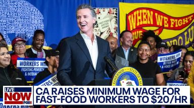 California raises minimum wage for fast food workers to $20 per hour | LiveNOW from FOX