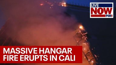 Breaking: Massive hangar fire erupts at Tustin, California airbase | LiveNOW from FOX