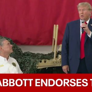 Texas Gov. Abbott endorses Trump for President in 2024 | LiveNOW from FOX