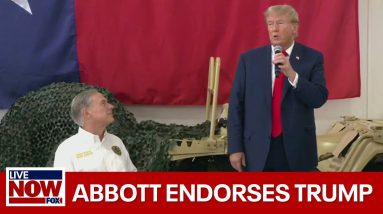 Texas Gov. Abbott endorses Trump for President in 2024 | LiveNOW from FOX