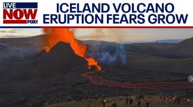 Iceland volcano eruption causes thousands to evacuate, eruption imminent | LiveNOW from FOX