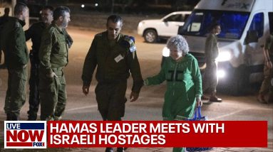 Amid ceasefire violations, Hamas leader meets with Israeli hostages | LiveNOW from FOX