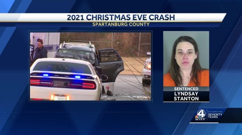 Spartanburg woman responsible for deadly Christmas Eve crash sentenced to prison, officials say