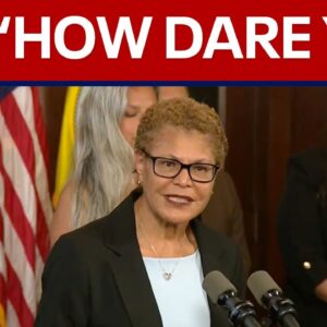 L.A. Mayor Karen Bass responds after VP Vance visit: “How dare you” | LiveNOW from FOX