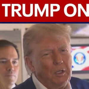 President Trump speaks to reporters on Air Force One ahead of NATO summit | LiveNOW from FOX