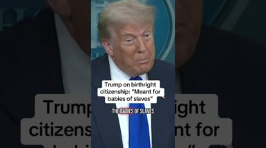 "Meant for babies of slaves" Trump on birthright citizenship ruling