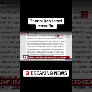 Trump claims ceasefire with Iran and Israel