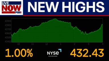 Trump trade talks help S&P 500 hit new record, Dow jumps over 400 points