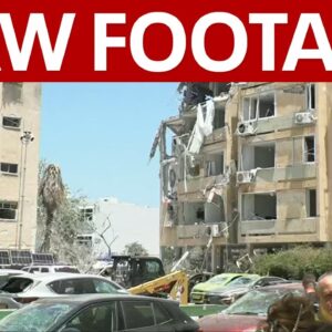VIDEO: Iran launches missile barrage on main Israeli hospital