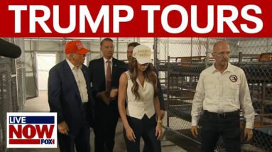 WATCH: Trump tours "Alligator Alcatraz" ICE detention center